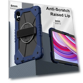 Contrast Color Robot Silicone Hybrid PC Tablet Case for Xiaomi Redmi Pad Pro 12.1 — Protective Cases, Xiaomi
