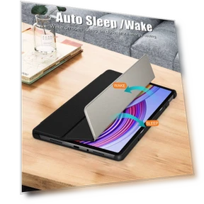 3-Fold Stand Leather Smart Tablet Case for Xiaomi Redmi Pad Pro 12.1 — Protective Cases, Xiaomi