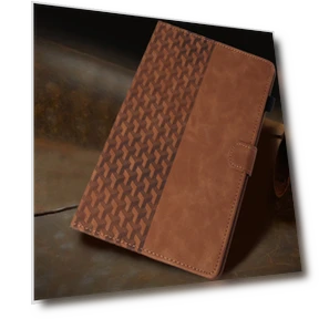 Building Blocks Embossed Leather Smart Tablet Case for iPad mini 6 / mini 2024 — Keyboard Cases