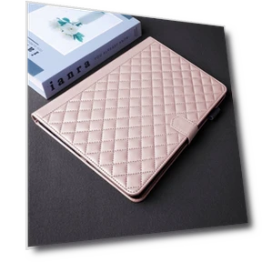Rhombus Lattice Leather Smart Tablet Case for iPad Pro 12.9 — Keyboard Cases