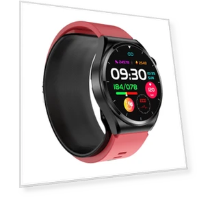 Air Pump Blood Pressure Testing ECG Health Smart Watch with 1.39 Inch Round Screen — Smartwatches