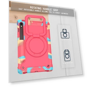 Handle Robot Silicone Hybrid PC Tablet Case for Samsung Galaxy Tab S9 FE / S9 — Keyboard Cases, Samsung