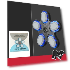 Smart Music Boxing Machine with Bluetooth and LED Lights — Boxing Training Gear