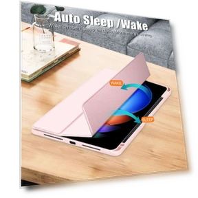 Acrylic 3-Fold Smart Leather Tablet Case for Xiaomi Pad 6S Pro 12.4 — Protective Cases, Xiaomi
