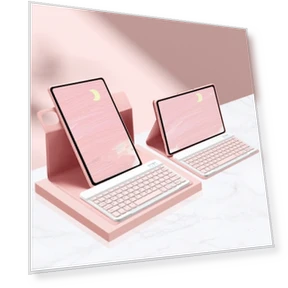 Detachable Keyboard Smart Tablet Leather Case for Xiaomi Pad 6S Pro 12.4 inch — Keyboard Cases, Xiaomi