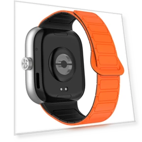 Dual Color Strong Magnetic Buckle Silicone Watch Band — Fitness Bands, Xiaomi