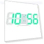 3D Wall Hanging Digital LED Clock with Smart Luminous Memory Function — Desk & Shelf, Other
