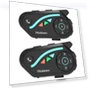 Motorcycle Helmet Headset 2Pcs Pack with Intercom and Noise Reduction — Wireless Headsets for Powersports, Houtonsen