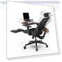 Ergonomic Chair with Footrest and Detachable Workstation — Footrests, NEWTRAL