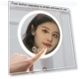 Thumbnail Smart LED Makeup Mirror with Three-Color Light — Compact & Travel
