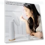 Thumbnail Smart LED Makeup Mirror with Three-Color Light — Compact & Travel