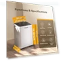 Thumbnail Dehumidifier with 3.2L Water Tank, 16L/Day, Flat 35dB Noise, Smart Touch Panel — Air Moisture Control, Solayce