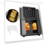 Thumbnail 6-in-1 Smart Air Fryer and Toaster, 5L, 1500W — Air Fryers, Chefree