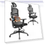 Thumbnail Ergonomic Chair with Adaptive Lower Back Support, Adjustable Armrest and Headrest — Back & Seat Cushions, NEWTRAL
