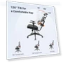 Thumbnail Ergonomic Chair with Adaptive Lower Back Support, Adjustable Armrest and Headrest — Back & Seat Cushions, NEWTRAL