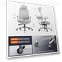Превью Ergonomic Chair with Footrest, Auto-Following Backrest Headrest, Adaptive Lower Back Support - Gray — Back & Seat Cushions, NEWTRAL