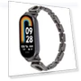Превью U-shaped Diamond Bracelet Metal Watch Band for Xiaomi Smart Band 9/8 — Smartwatch Straps, Xiaomi