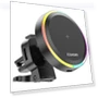 Qi 15W Car Phone Holder with RGB Magnetic Wireless Charger — Vehicle Phone Holders, ESSAGER
