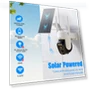 Wireless Outdoor Solar Pet Camera, 2k 360 Panoramic Tilt Low-power Wifi Security Camera — Cameras & Monitors