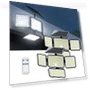 4-head Solar Motion Sensor Lights, 2500lm, Waterproof Outdoor Security — Outdoor Security & Flood Lighting, Jackyled