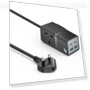 40W 6 In 1 Dual Type-C and Dual USB-A with 2 Socket Desktop GaN Power Socket Power Strip — Power Solutions & Surge Protection, Yesido