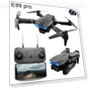 Dual Battery Aerial Photography Drone with Dual Camera, Foldable Four-axis Remote Control Aircraft — Drones, E99pro