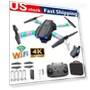 Remote Control Drone with LED Lights, Dual Cameras, Folding Quadcopter — Drones, ZYZM