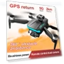 GPS Drone with Dual Cameras, Brushless Motor, Foldable Design — Drones