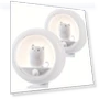 Cute Cat Motion Sensor Night Light - 2 Pack, Cordless Rechargeable LED — Night Lights