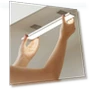 LED Motion Sensor Light - Dual-color Changing, Wireless & USB Rechargeable — Under-Cabinet Mounts, Gicook