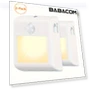 Motion Sensor Night Light, 2 Pack Plug In Wall Dimmable LED Night Lights — Night Lights, Babacom