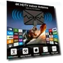 Portable HD TV Antenna Supports 4K 1080p with 360° Signal Switch, 16.6 Feet — Antennas