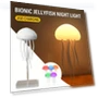 Rechargeable Smart LED Jellyfish Night Light - RGB Gradient, Sound Activated, USB Powered — Book Lights