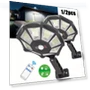 Solar-powered Motion Sensor Wall Light - 168 LED Outdoor Security — Outdoor Security & Flood Lighting