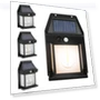 Solar Wall Lights Outdoor, Motion Sensor Lights, 4pcs — Outdoor Wall Lighting