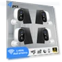 4pcs Wireless Surveillance Camera, 2K Resolution, AI Detection, Spotlight, IP66 — Security Cameras