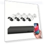 3K Outdoor CCTV Camera System with Human Detection, 4CH DVR, 4x 4MP Cameras, Night Vision — Security Cameras