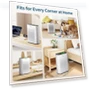 Thumbnail Air Purifier for Large Rooms up to 1400 Ft² with Air Quality Monitor — Electrostatic Air Purifiers, ECOSELF