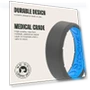 Превью Silicone Wedding Ring for Men - Breathable Rubber Comfort Fit — Smart Rings, Groove Life