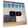 Sleek White Smart Doorbell Camera with HD Video & Night Vision — Smart Home Security