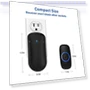 Thumbnail Wireless Doorbell with 1000ft Coverage, 52 Chimes, LED Flash — Push Buttons, SECRUI