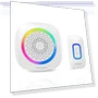 Thumbnail Wireless Doorbell with RGB Light, 1300 ft Range, 60 Chimes — Push Buttons, TECKNET