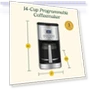 Превью 14-Cup Programmable Coffee Maker with Glass Carafe — Coffee & Espresso Combos, Cuisinart