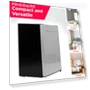 Превью 2.5 cu ft Compact Refrigerator with Freezer, Stainless Steel — Mini Fridges, Frigidaire