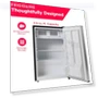 Превью 2.5 cu ft Compact Refrigerator with Freezer, Stainless Steel — Mini Fridges, Frigidaire