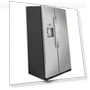 Thumbnail 36 Inch Side by Side Refrigerator with LED Lighting and Hidden Hinge — Cooling Solutions, GE