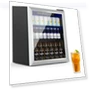 Превью 76 Can Mini Fridge with Glass Door, Adjustable Shelves — Drink Coolers, Erivess
