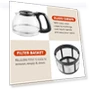 Thumbnail Automatic 4-Cup Brew & Drip Coffee Maker with Pause N Serve — Single-Cup Coffee Makers, Elite Gourmet