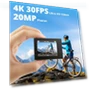 Thumbnail 4K30fps WiFi Action Camera with Waterproof Case and Accessories — Adventure & Sports Cameras, AKASO