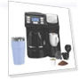 Thumbnail FlexBrew Trio 2-Way Coffee Maker, Compatible with K-Cup Pods or Grounds, Single Serve & Full Pot — Coffee & Espresso Combos, Hamilton Beach